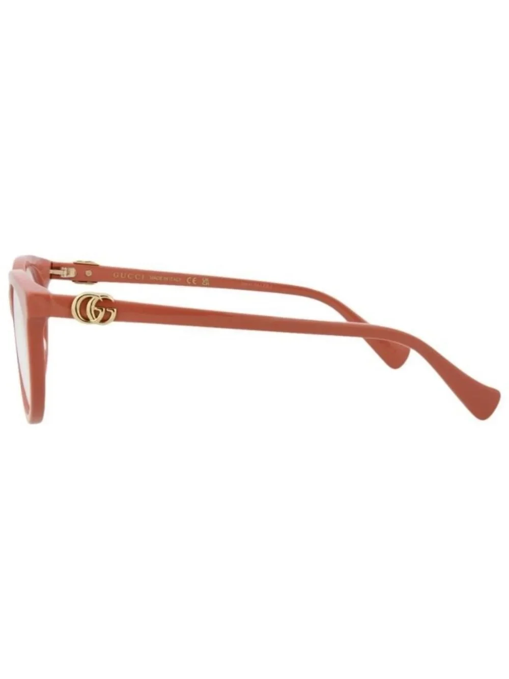 New Gucci Womens Round/Oval Pink Pink Transparent Fashion Designer Eyeglasses